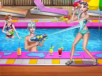 Trò chơi Sisters Pool Party trực tuyến