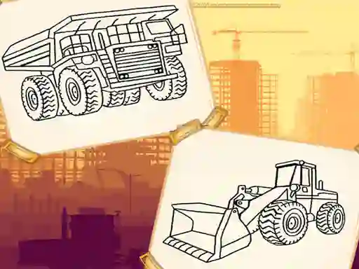Trò chơi Construction Trucks Coloring trực tuyến