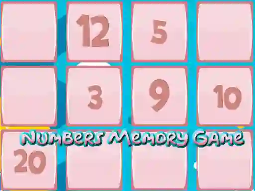 Trò chơi Memory Game With Numbers trực tuyến