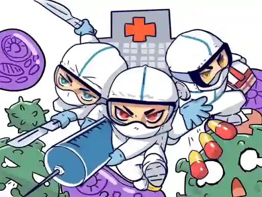 Trò chơi Against Coronavirus Puzzle trực tuyến