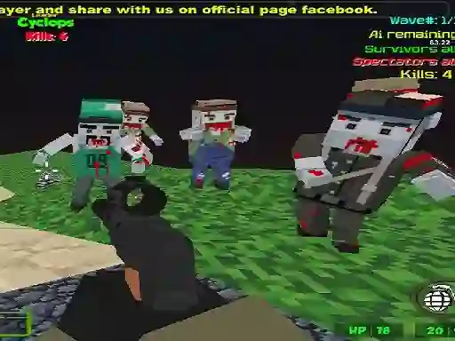 Trò chơi Blocky Combat SWAT Zombie Survival trực tuyến