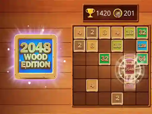 Trò chơi 2048 Wooden Edition trực tuyến