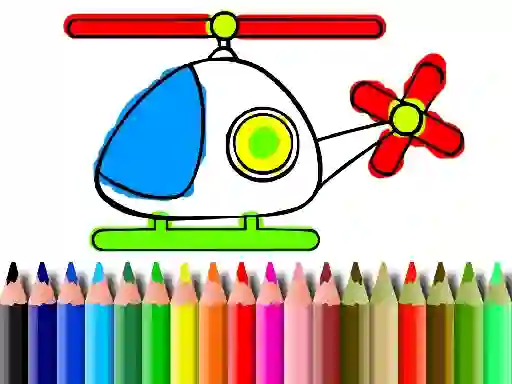 Trò chơi Back To School Helicopter Coloring trực tuyến