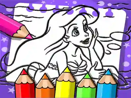 Trò chơi Ariel The Mermaid Coloring Book trực tuyến