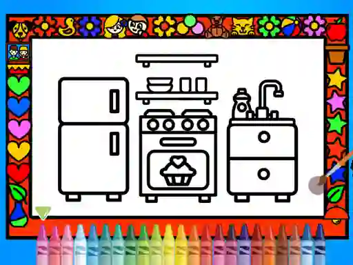 Trò chơi Color and Decorate Rooms trực tuyến