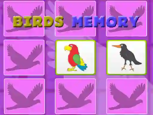 Trò chơi Kids Memory With Birds trực tuyến