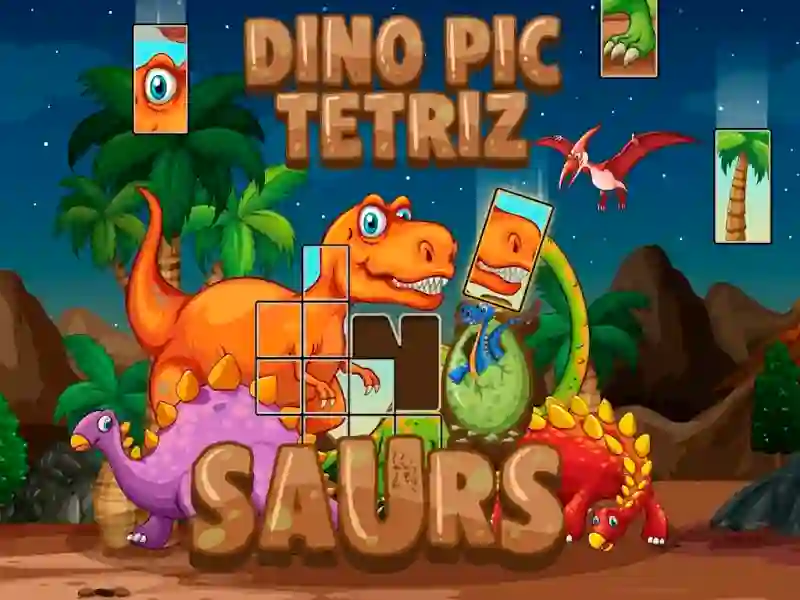 Trò chơi Dino Pic Tetriz trực tuyến