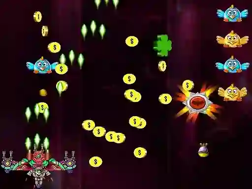 Trò chơi Space Attack Chicken Invaders trực tuyến