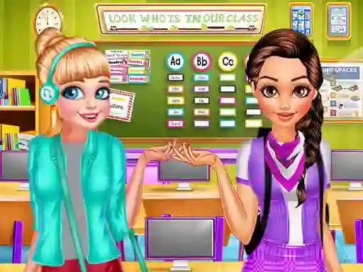 Trò chơi  Modern Girls Collage Day trực tuyến