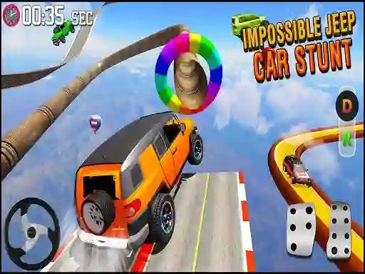 Trò chơi GT Jeep Impossible Mega Dangerous Track trực tuyến