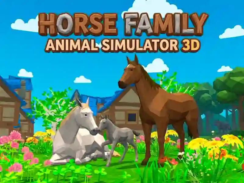 Trò chơi Horse Family Animal Simulator 3D trực tuyến