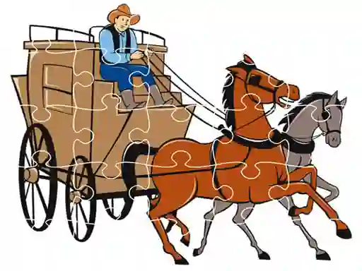 Trò chơi Wagons Jigsaw trực tuyến
