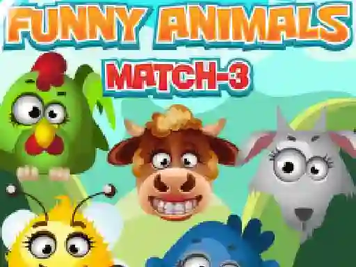 Trò chơi Funny Animals Match 3 trực tuyến