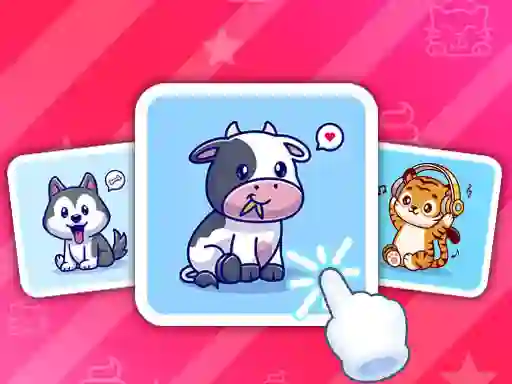 Trò chơi Cute Animal Cards trực tuyến