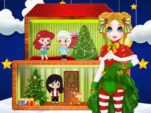 Trò chơi Christmas Puppet Princess House trực tuyến