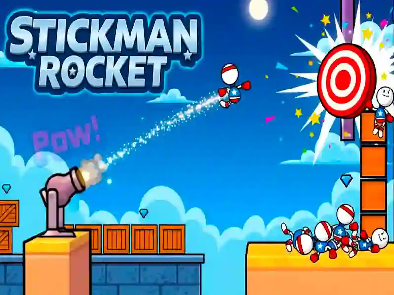 Trò chơi Stickman Rocket trực tuyến