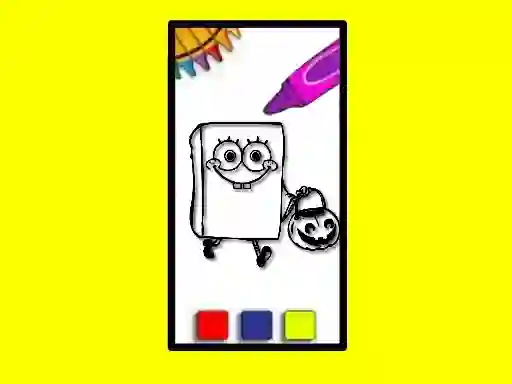 Trò chơi SpobgeBob Halloween Coloring Book trực tuyến