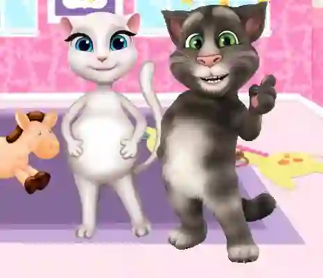 Trò chơi Preganat Kitty Room Decor trực tuyến