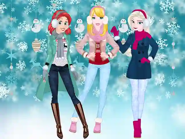 Trò chơi Princesses Winter Spree trực tuyến