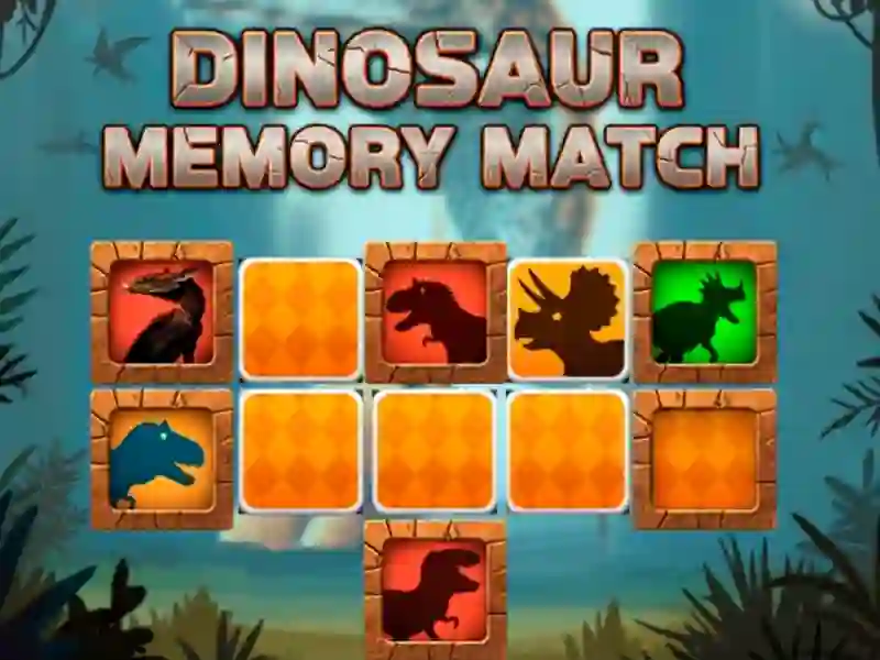 Trò chơi Dinosaur Memory Match trực tuyến