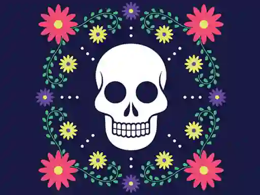 Trò chơi Colorful Skull Jigsaw trực tuyến