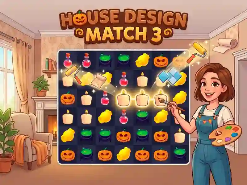 Trò chơi House Design Match 3 trực tuyến