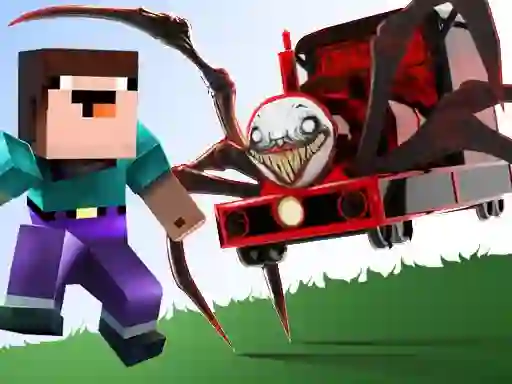 Trò chơi Noob vs Spider Train trực tuyến