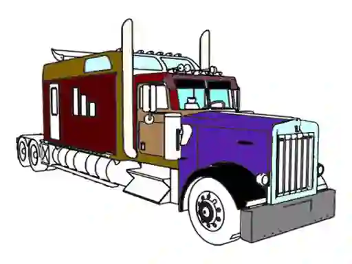 Trò chơi American Trucks Coloring trực tuyến