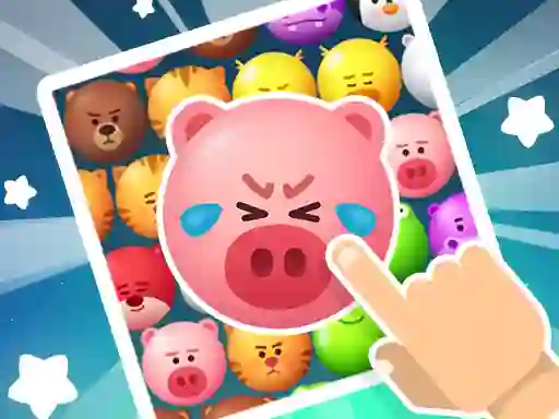 Trò chơi Crazy Zoo Swipe Match 3 Puzzle trực tuyến