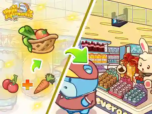 Trò chơi Hippo Supermarket trực tuyến