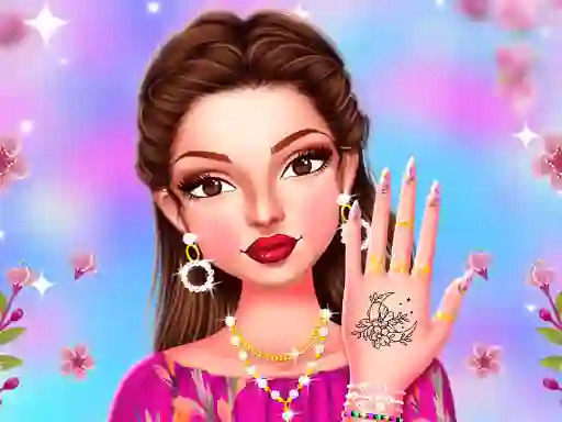 Trò chơi Celebrity Spring Manicure Design trực tuyến