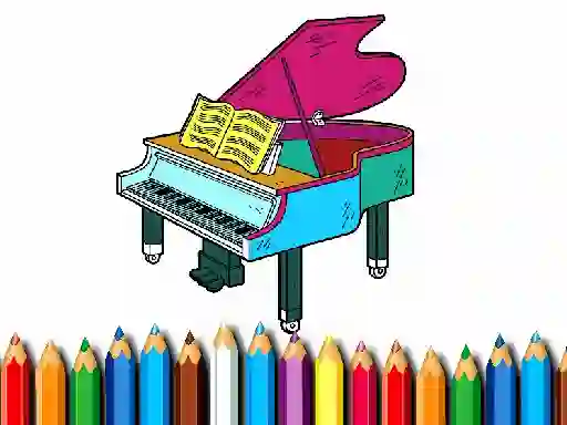 Trò chơi Back To School: Piano Coloring Book trực tuyến