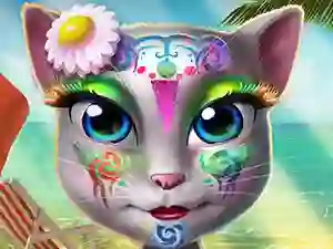 Trò chơi Kitty Beach Makeup trực tuyến