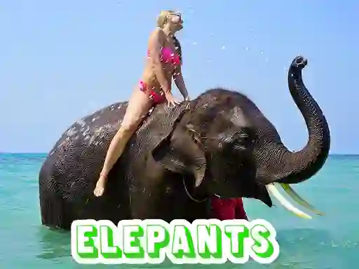 Trò chơi Elephants Puzzle trực tuyến