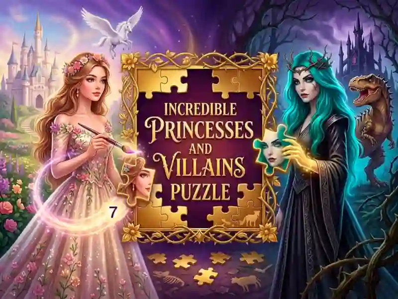 Trò chơi Incredible Princesses and Villains Puzzle trực tuyến