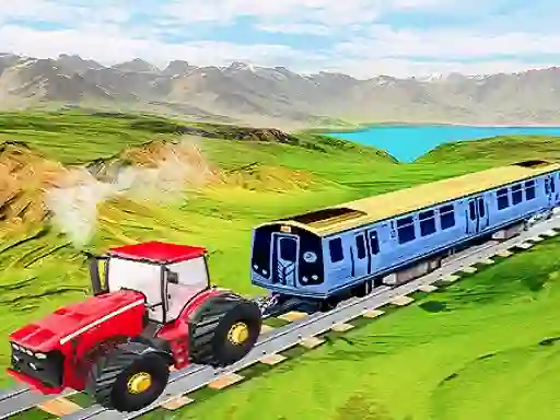 Trò chơi Chained tractor towing train trực tuyến