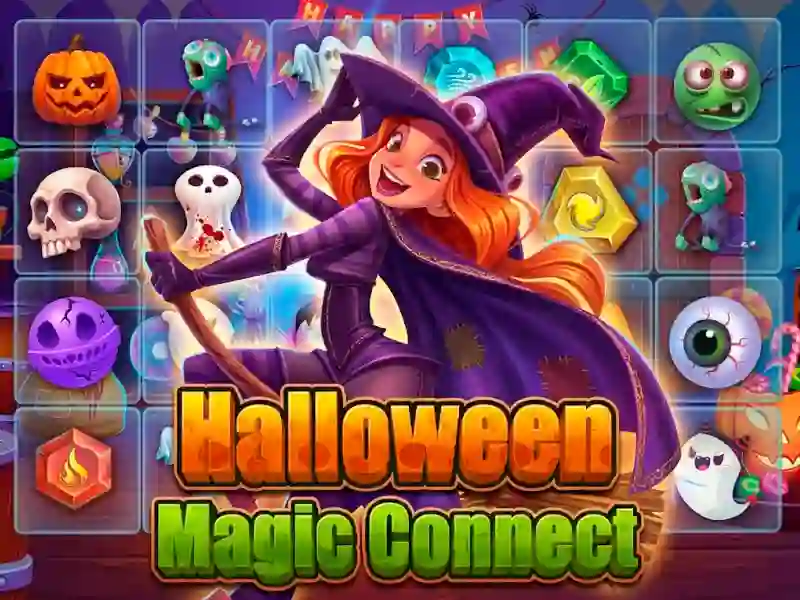 Trò chơi Halloween Magic Connect trực tuyến