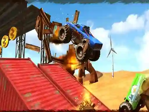 Trò chơi Monster Truck Impossible Track Plane Simulator trực tuyến