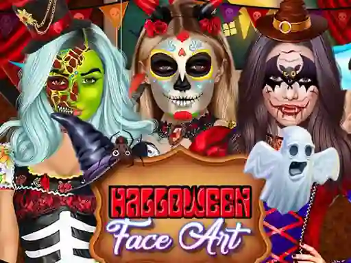 Trò chơi Kylie Jenner Halloween Face Art trực tuyến