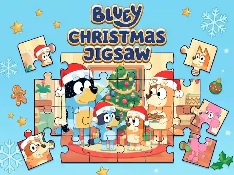 Trò chơi Bluey Christmas Jigsaw trực tuyến