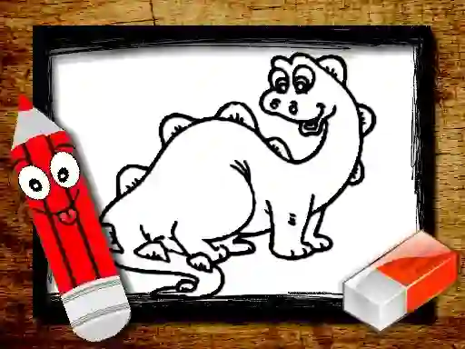 Trò chơi Back To School: Dinosaur Coloring Book trực tuyến