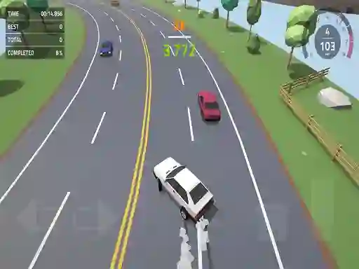 Trò chơi Polygon Drift: Endless Traffic Racing trực tuyến