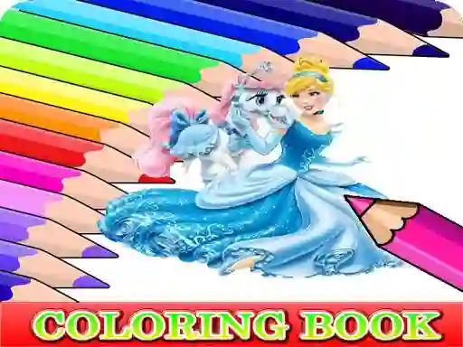 Trò chơi Coloring Book for Cinderella trực tuyến