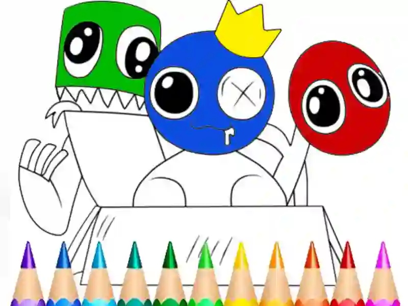 Trò chơi Rainbow Friends Coloring Book trực tuyến