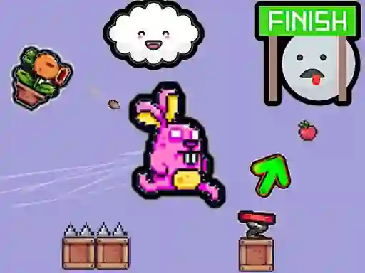 Trò chơi Cute Rabbit's Challenging Adventure trực tuyến