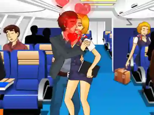 Trò chơi Air Hostess Kissing trực tuyến