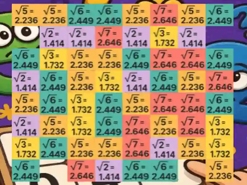 Trò chơi Tricky Square Roots trực tuyến