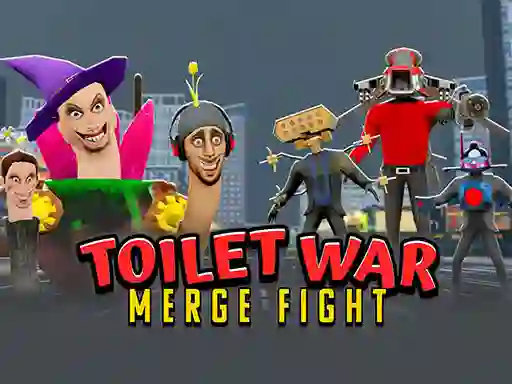 Trò chơi Toilet War: Merge Skibidi trực tuyến
