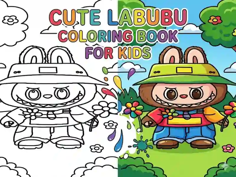 Trò chơi Cute Labubu Coloring Book for Kids trực tuyến