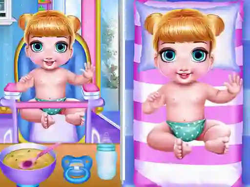 Trò chơi Princess New Born Twins Baby Care trực tuyến